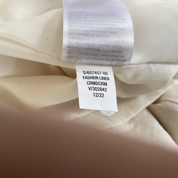 Old Navy Crème de la Crème oversized double breasted soft linen blend blazer M - Picture 13 of 13